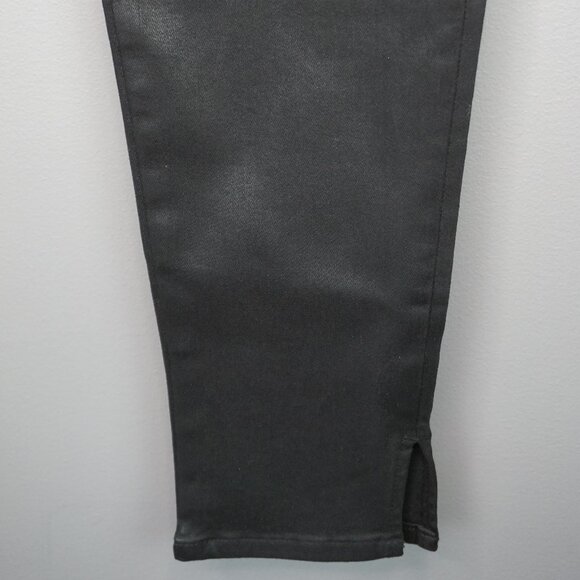 New Frame The Jet Set Skinny Crop Slit Jeans in Noir Coated size 2(30-34) - Picture 9 of 16
